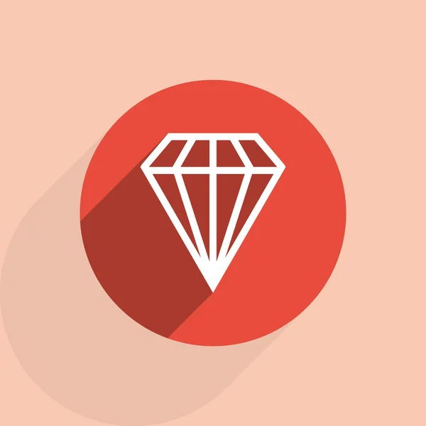 Diamantpictogram — Stockvector