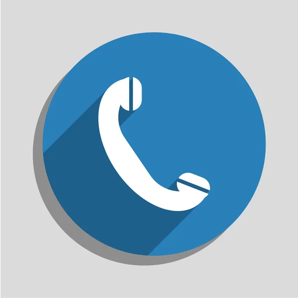 Telefon, flaches Symbol — Stockvektor