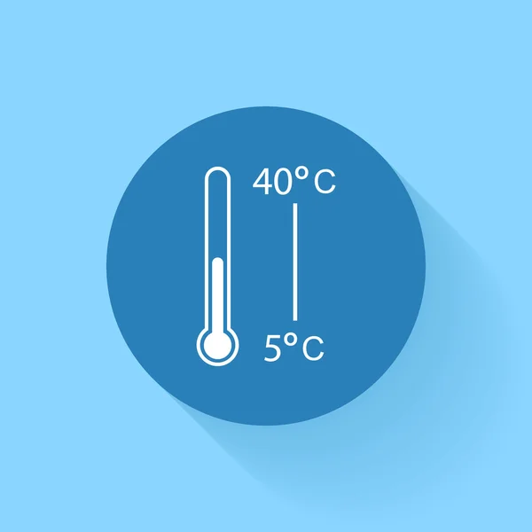 Thermometer-Symbol — Stockvektor