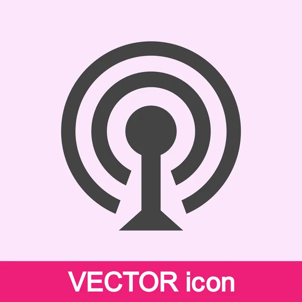 Trådløst netværk Symbol på wifi ikon – Stock-vektor