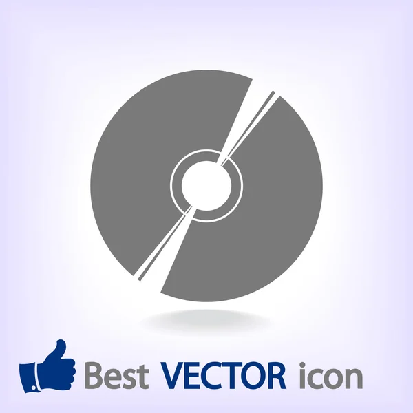 Cd of dvd pictogram illustratie — Stockvector