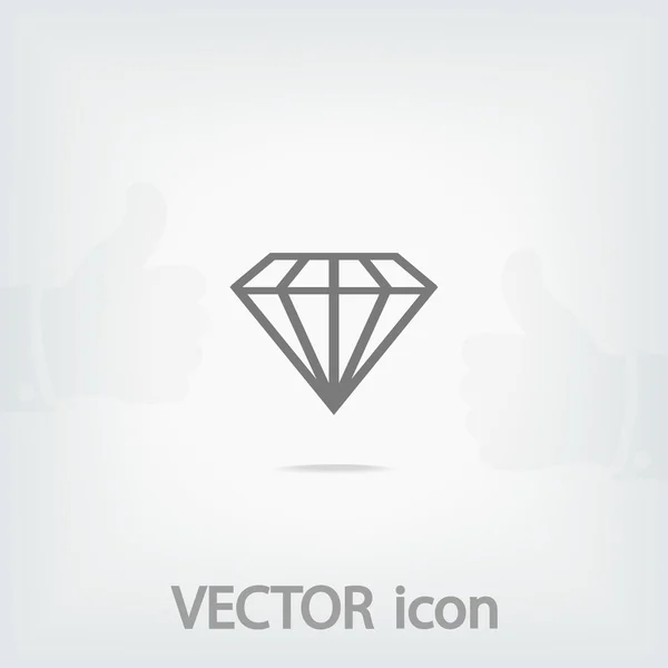 Pictograma diamantului — Vector de stoc