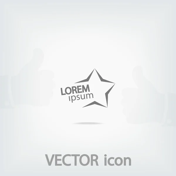 Estrella icono favorito — Vector de stock