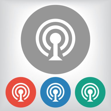 Kablosuz ağ wifi simgesi simgesi