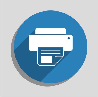 Yazıcı simgesi illüstrasyon