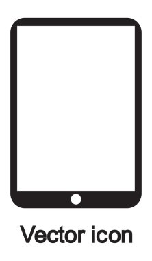 Modern dijital tablet pc simgesi