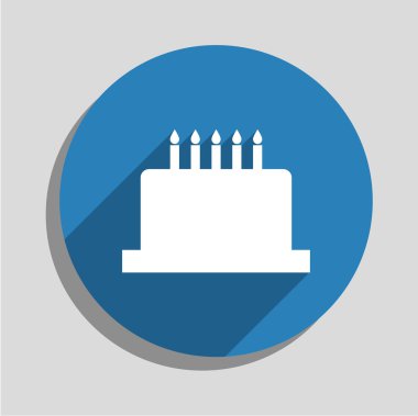 doğum günü pastası simgesi