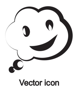 Gülümseyen baloncuk simgesi