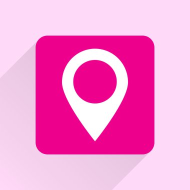 harita işaretçisi düz simgesi