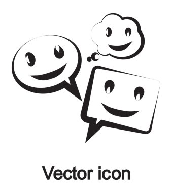 Gülümseyen baloncuk simgesi