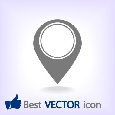 harita işaretçisi düz simgesi