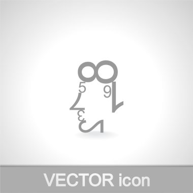 Verileri şekiller insan yüzü. insan yüzü numaraları.