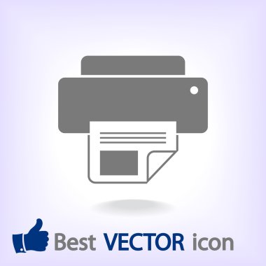 Yazıcı simgesi illüstrasyon