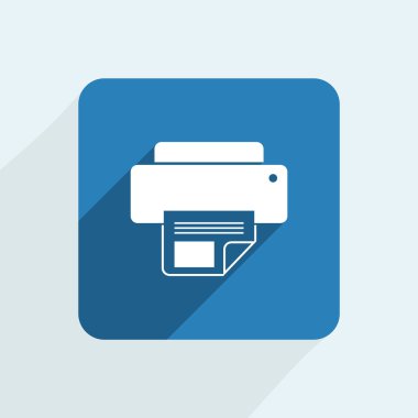 Yazıcı simgesi illüstrasyon