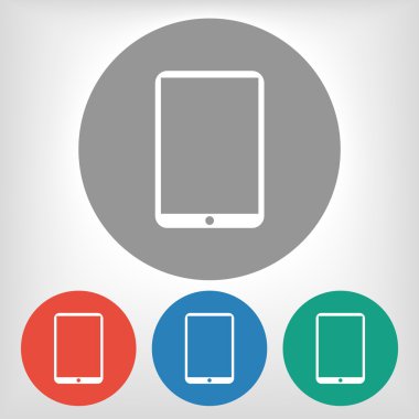 Modern dijital tablet pc simgesi