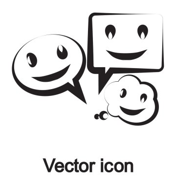 Gülümseyen baloncuk simgesi