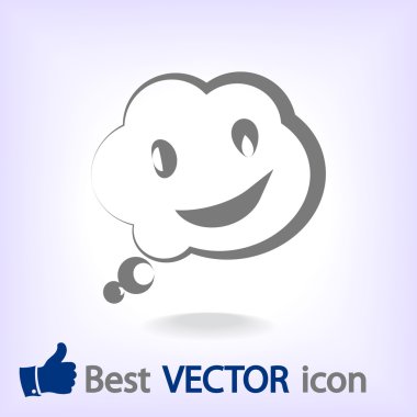 Gülümseyen baloncuk simgesi