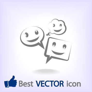 Gülümseyen baloncuk simgesi