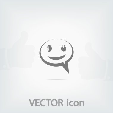 Gülümseyen baloncuk simgesi