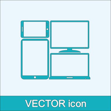 elektronik cihazlar simge kümesi