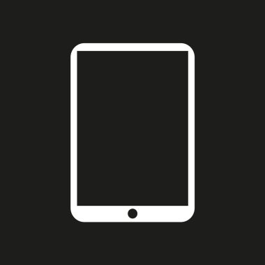 Modern dijital tablet pc simgesi