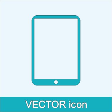Modern dijital tablet pc simgesi