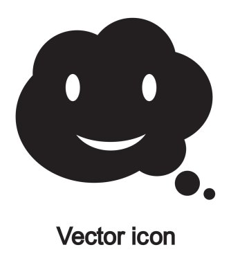 Gülümseyen baloncuk simgesi