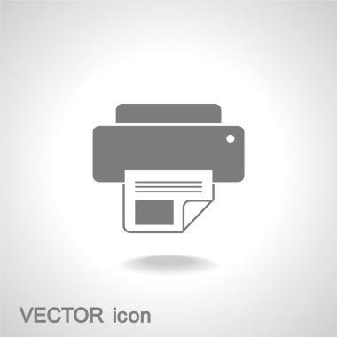 Yazıcı simgesi illüstrasyon