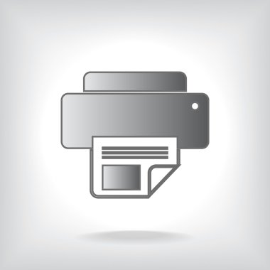 Yazıcı simgesi illüstrasyon