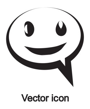 Gülümseyen baloncuk simgesi