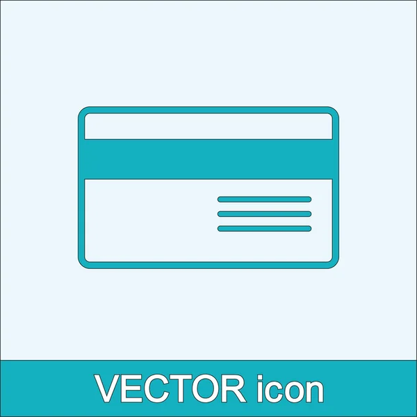 Pictogram van de creditcard van de Bank — Stockvector