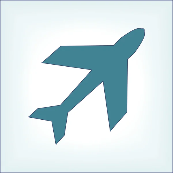 Símbolo del avión — Vector de stock