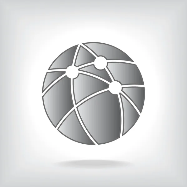 Global technology or social network icon — Stockový vektor