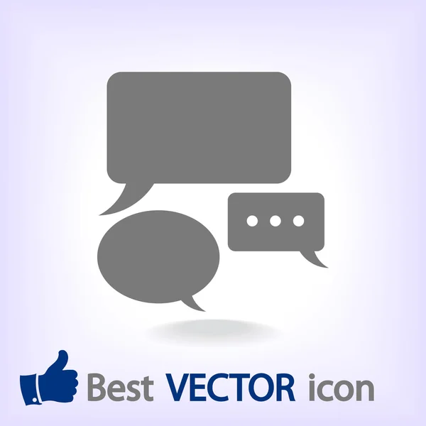 Tal bubblor ikonen — Stock vektor