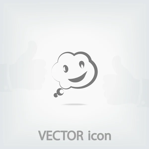 Sonrisa hablando icono de la burbuja — Archivo Imágenes Vectoriales