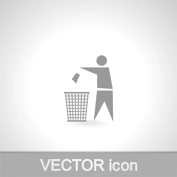 Recyklační znak popisek ikony — Stockový vektor