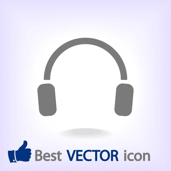 Hörlurar-ikonen — Stock vektor