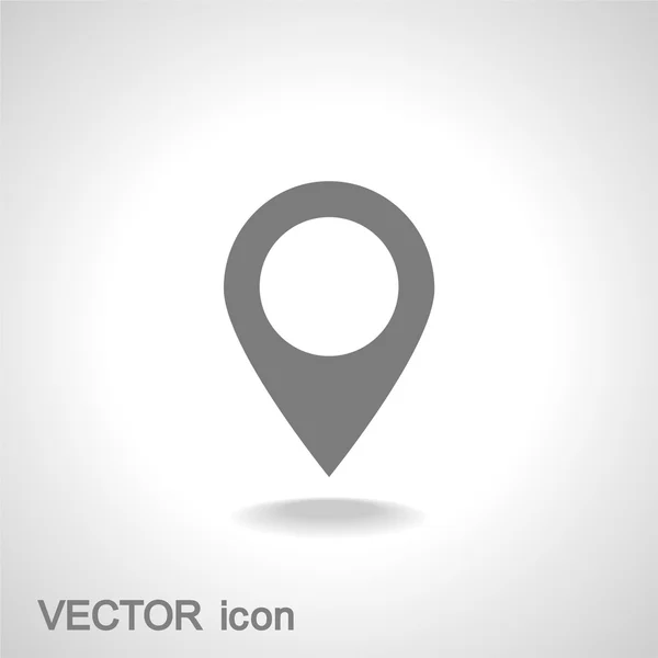 Mapa com ícone de ponteiro — Vetor de Stock