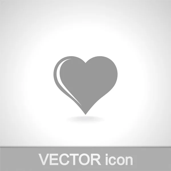 Ícone do coração — Vetor de Stock