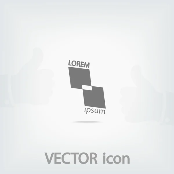 Abstrakcyjne kształty ikona, element projektu — Wektor stockowy