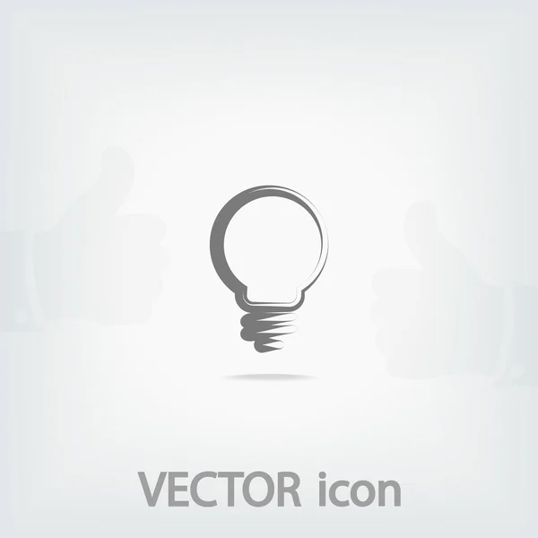 Icono de bombilla — Vector de stock