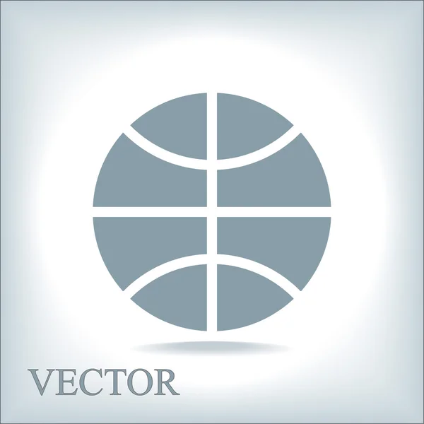 Ícone de basquete — Vetor de Stock