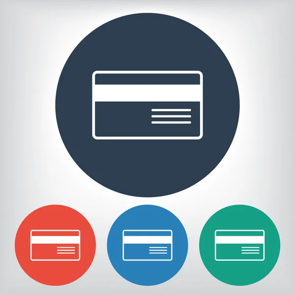 Pictogram van de creditcard van de Bank — Stockvector