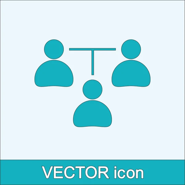 Concepto de comunicación. icono de conexión — Vector de stock