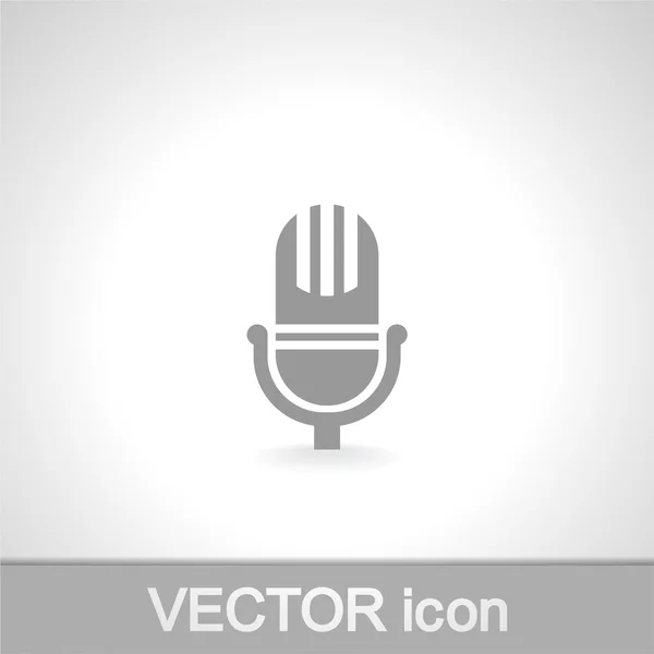 Ikona mikrofonu — Wektor stockowy