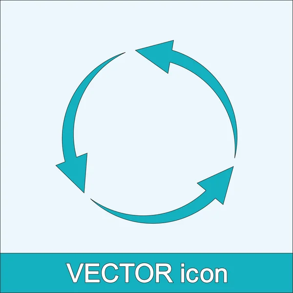 Flecha circular icono — Archivo Imágenes Vectoriales