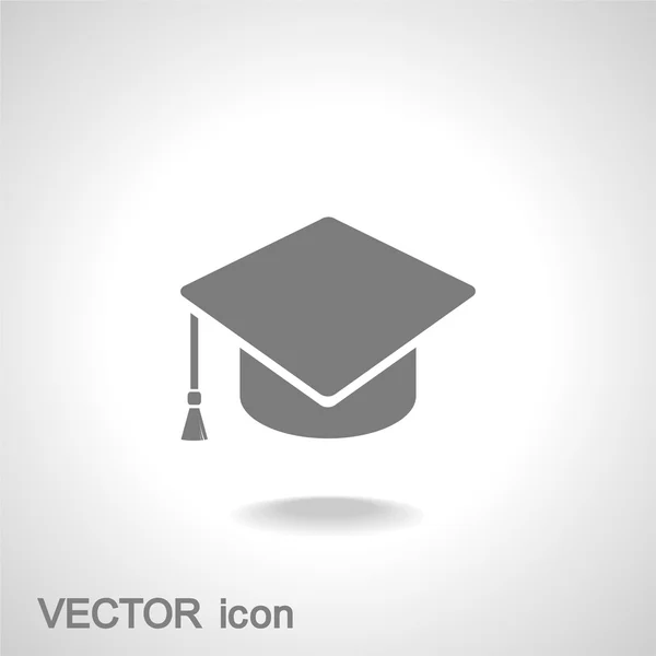 Icône de chapeau de graduation — Image vectorielle