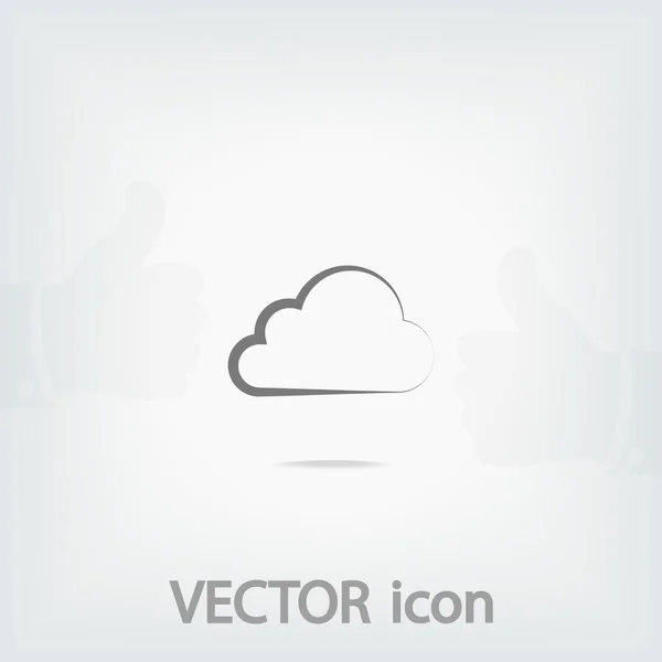 Icono de nube — Archivo Imágenes Vectoriales