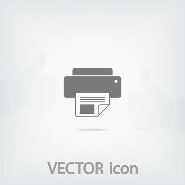 Ilustração do ícone da impressora — Vetor de Stock