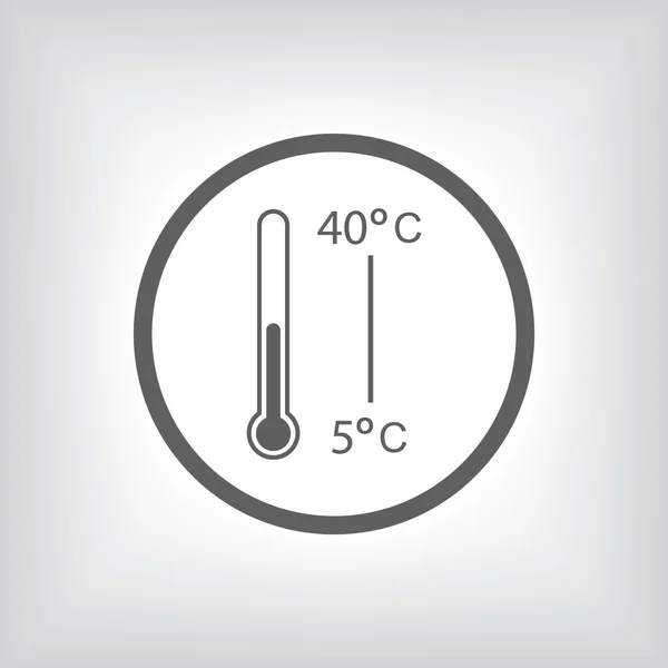 Thermometer-Symbol — Stockvektor